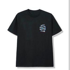 Anti social club x Fragment x Assc Blue Bolt Tee